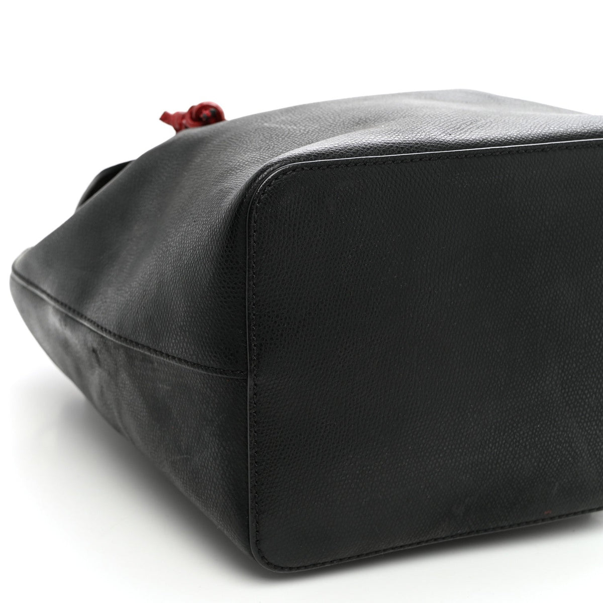Vitello Cruise Bi-Color FF 1974 Embossed F is Fendi Drawstring Backpack Black Fragola Maya