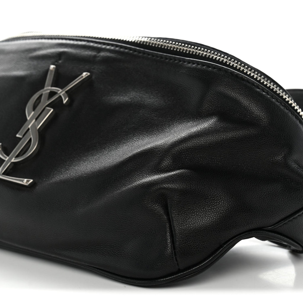 Lambskin Monogram Belt Bag Black