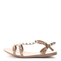 PVC Jelly Rockstud Caged Sandals 41 Poudre