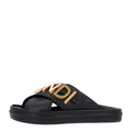 Vitello Womens Fendigraphy Slide Sandals 36 Black