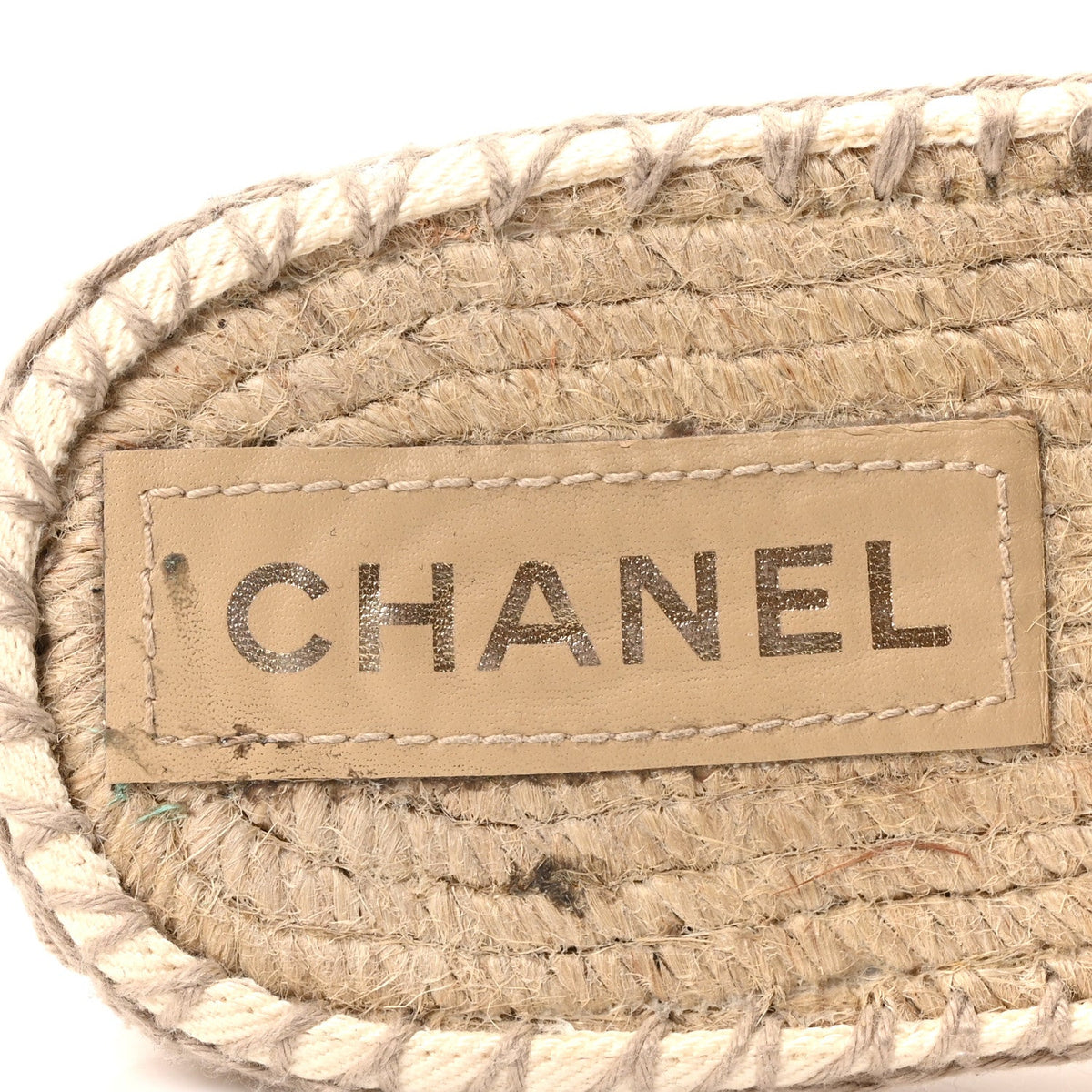 Denim CC Espadrille Mules 40  White Black