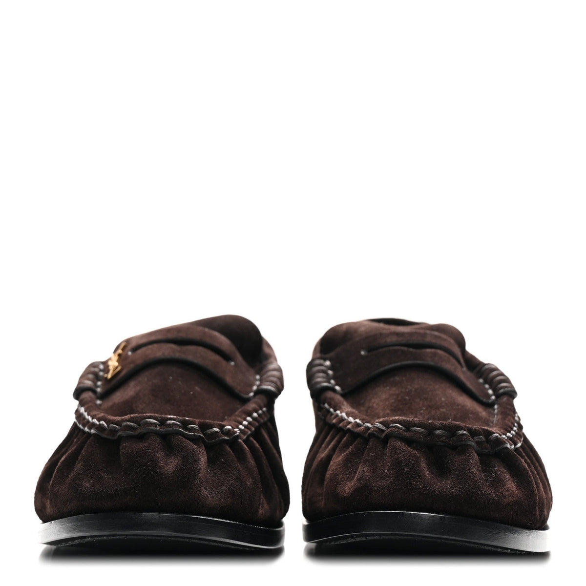 Suede Le Loafer 15 Penny Slippers 37.5 Dark Chocolate