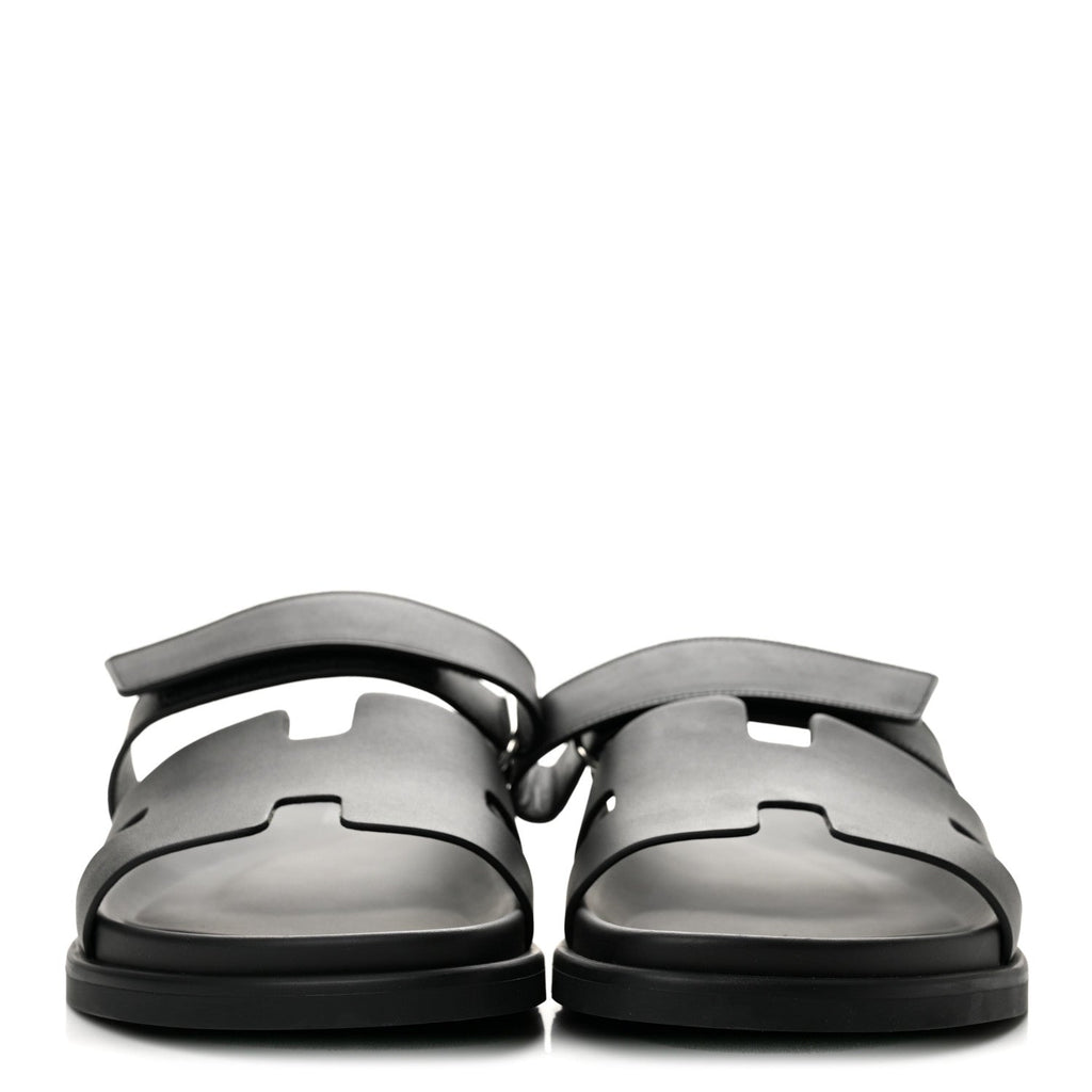 Calfskin Mens Chypre Sandals 44 Black