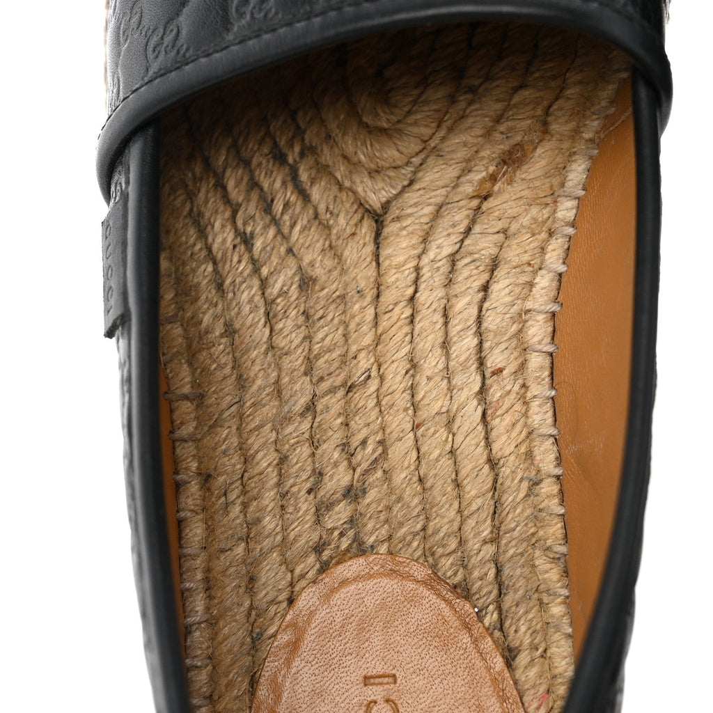 Microguccissima Signature Espadrilles 38.5 Black