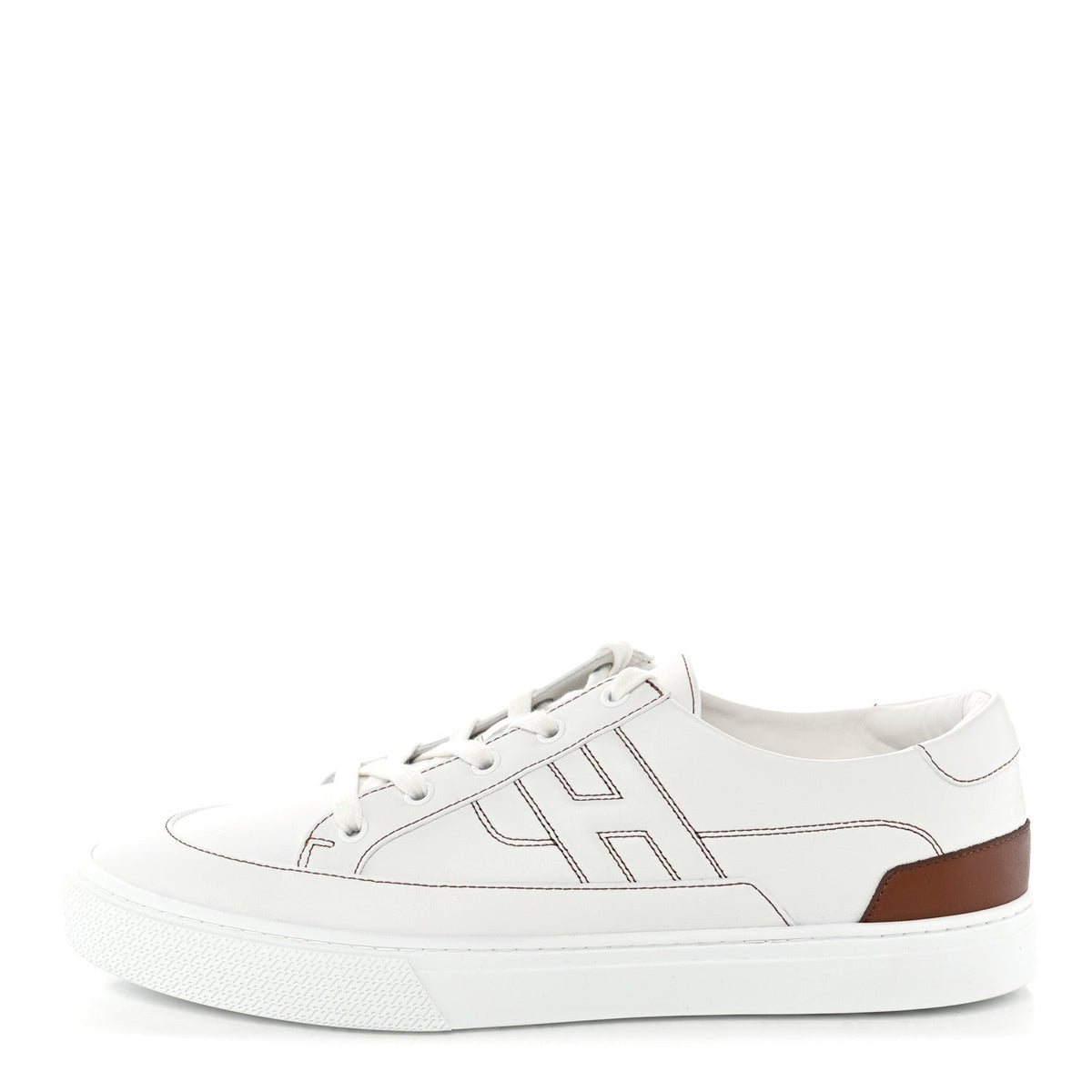 Calfskin Mens Deep Sneakers 44.5 White Gold