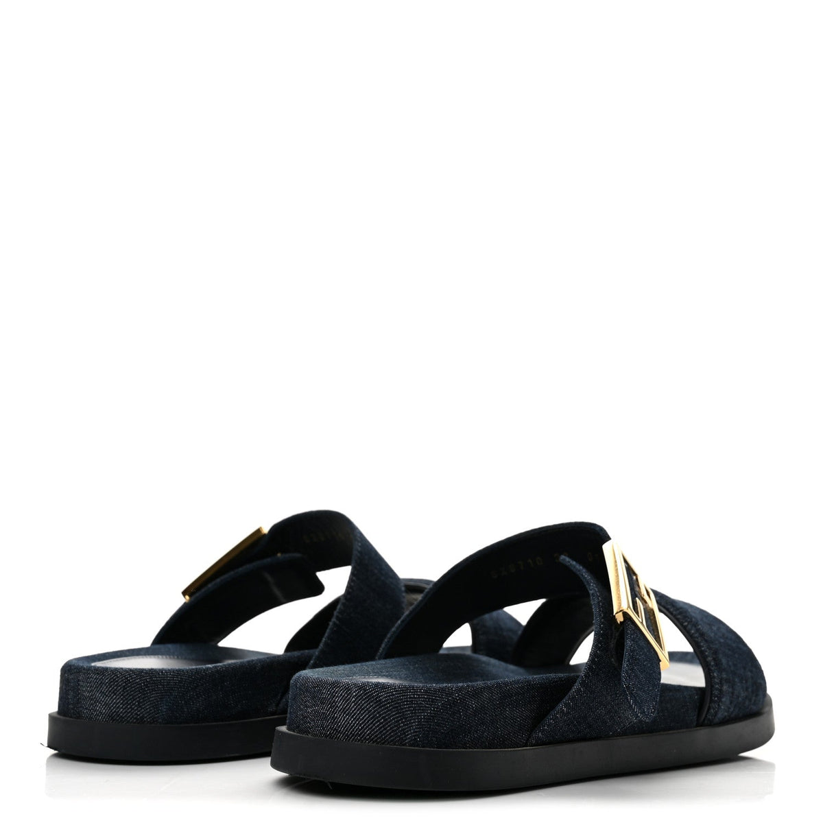 Denim FF Fendi Feel Sandals 38 Blue