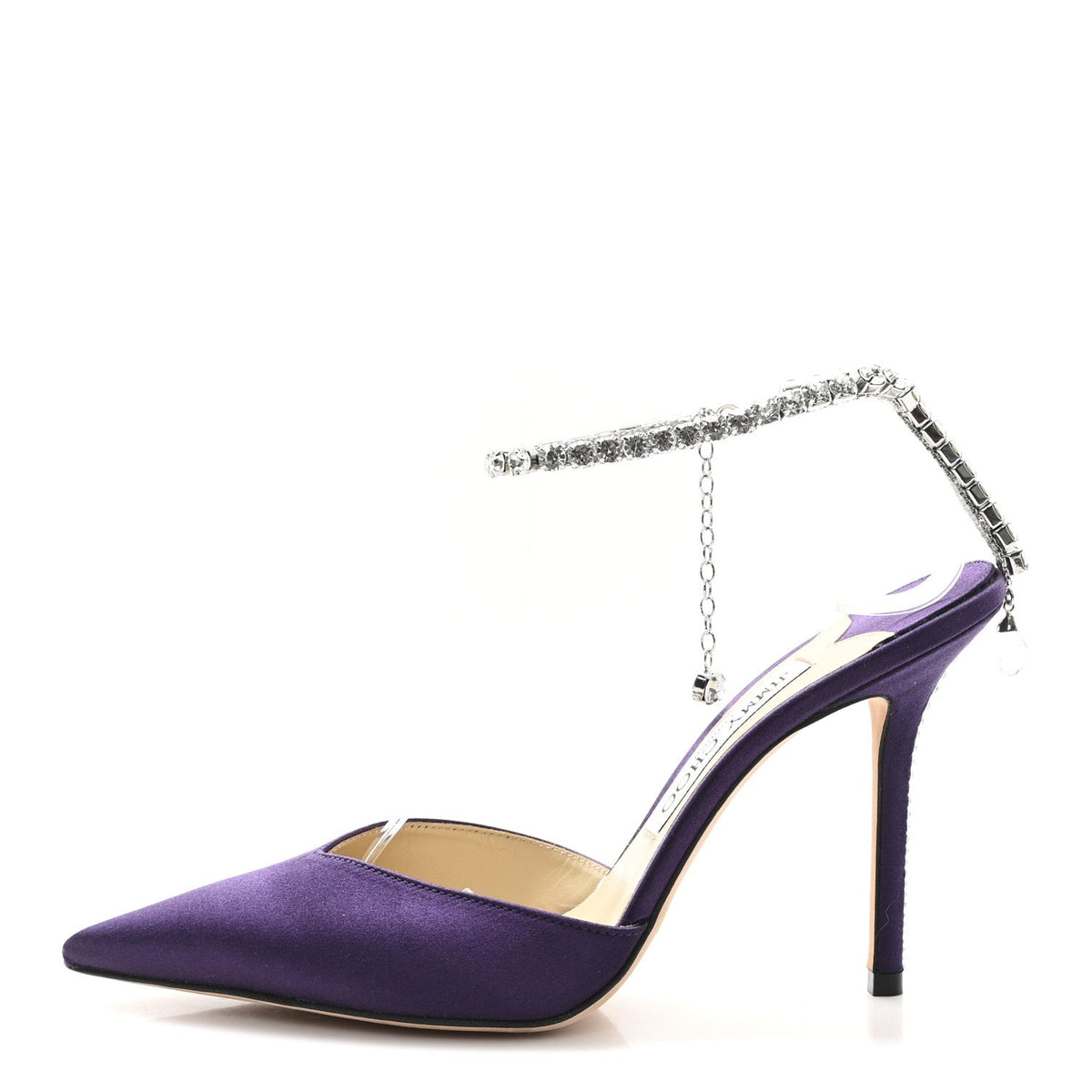 Satin Crystal Saeda 100 Pumps 36.5 Cassis