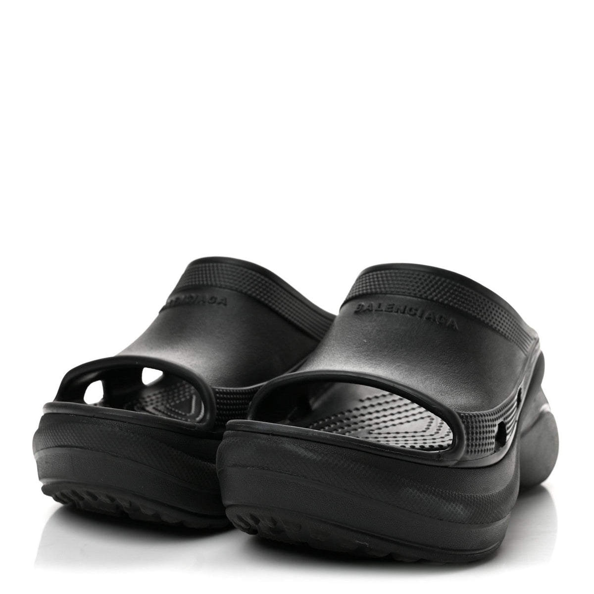 X CROCS Rubber Womens Pool Slides 36 Black