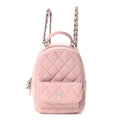 Caviar Quilted CC Mini Classic Backpack Pink