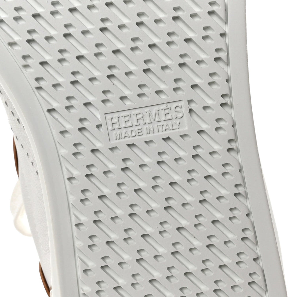 Sport Goatskin Calfskin Match Sneakers 37 White