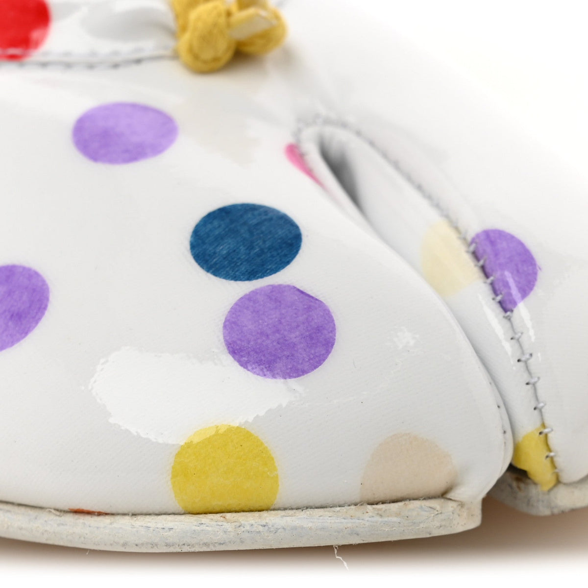 Coated Canvas Confetti Printed Tabi New Ballerina Flats 37 White Multicolor