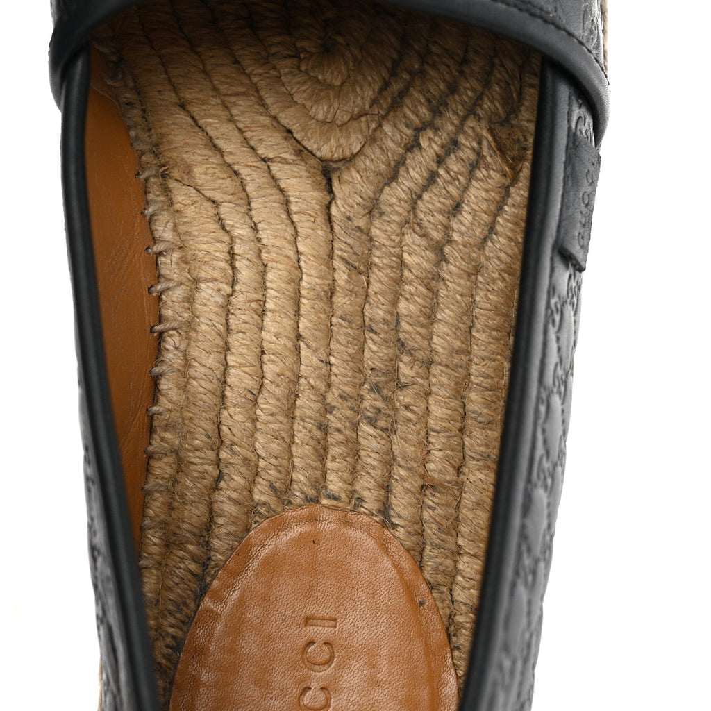Microguccissima Signature Espadrilles 38.5 Black