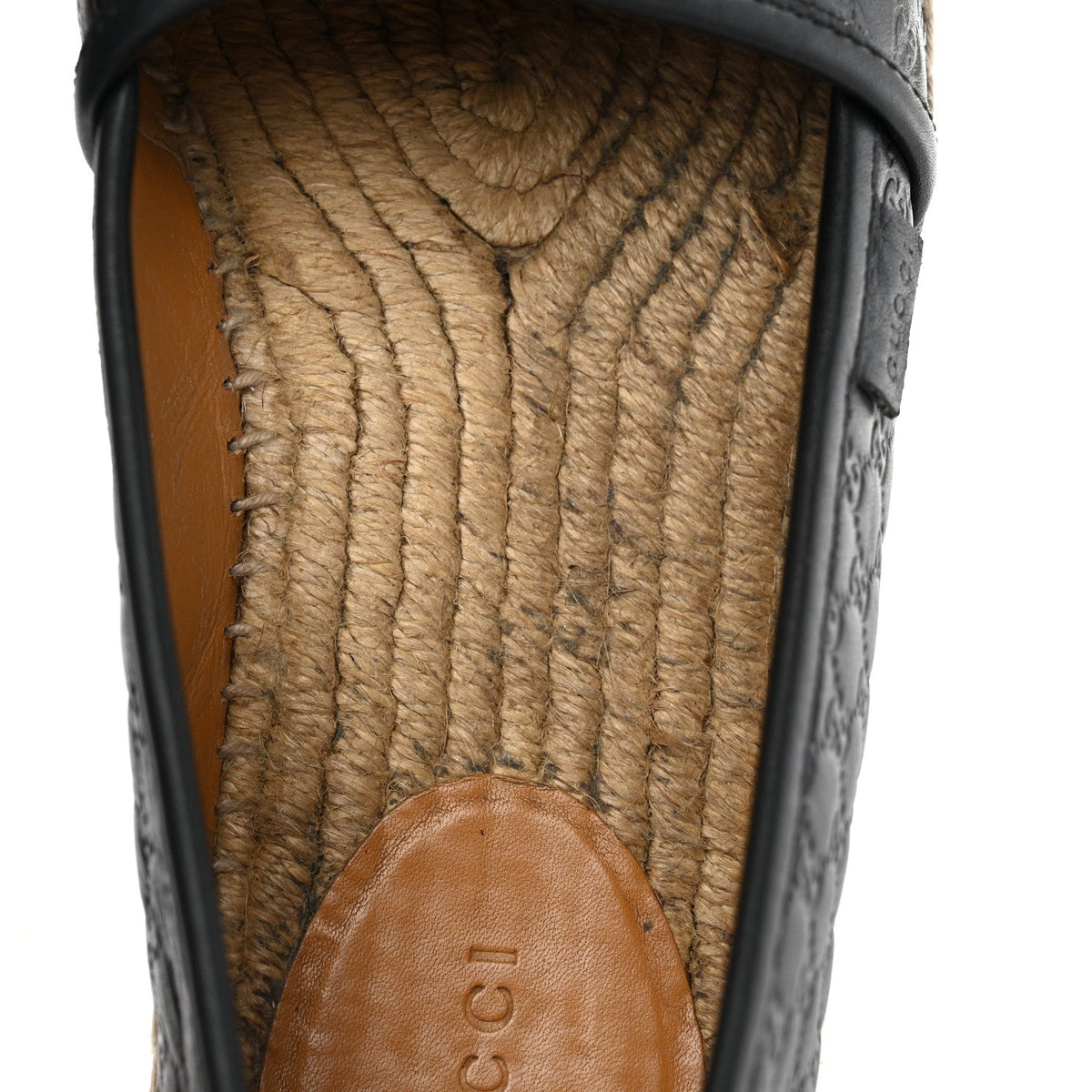 Microguccissima Signature Espadrilles 38.5 Black